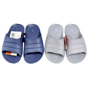 NWTs 2 Pairs of HUHV Unisex Men's and Women's Sandal Slides, W9, M7
